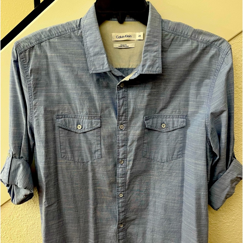 Calvin Klein Mens Long Sleeve Polo